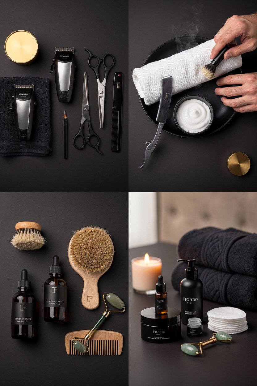 The Fade Room JA premium grooming and spa services including haircuts, warm towel shaves, and beard care treatments